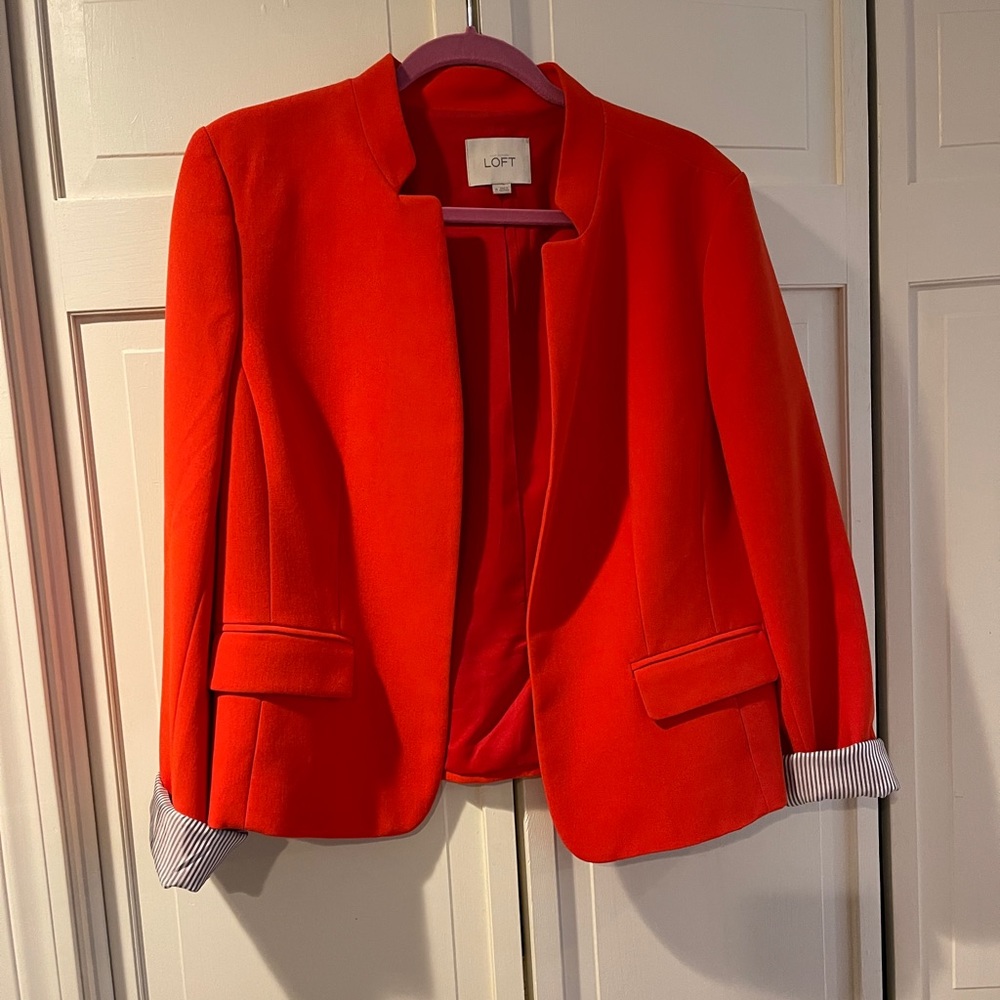LOFT | Bright orange size 14 blazer